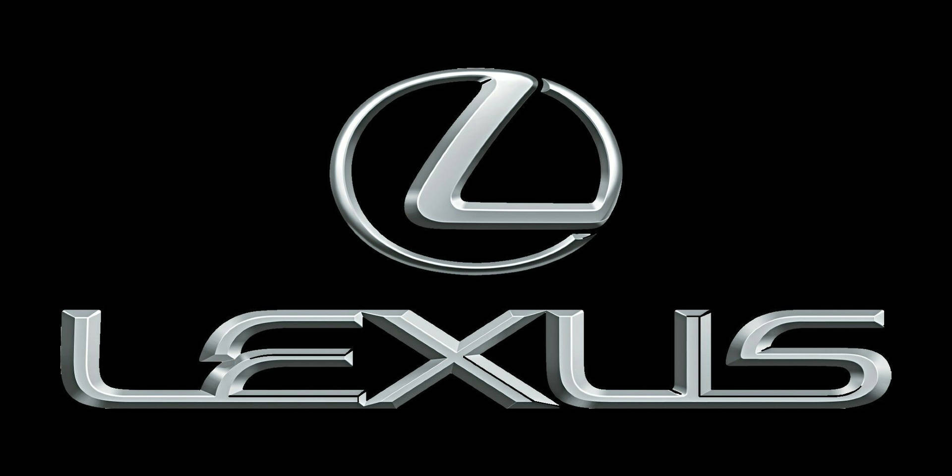 Lexus Logo Painted Silver Background
