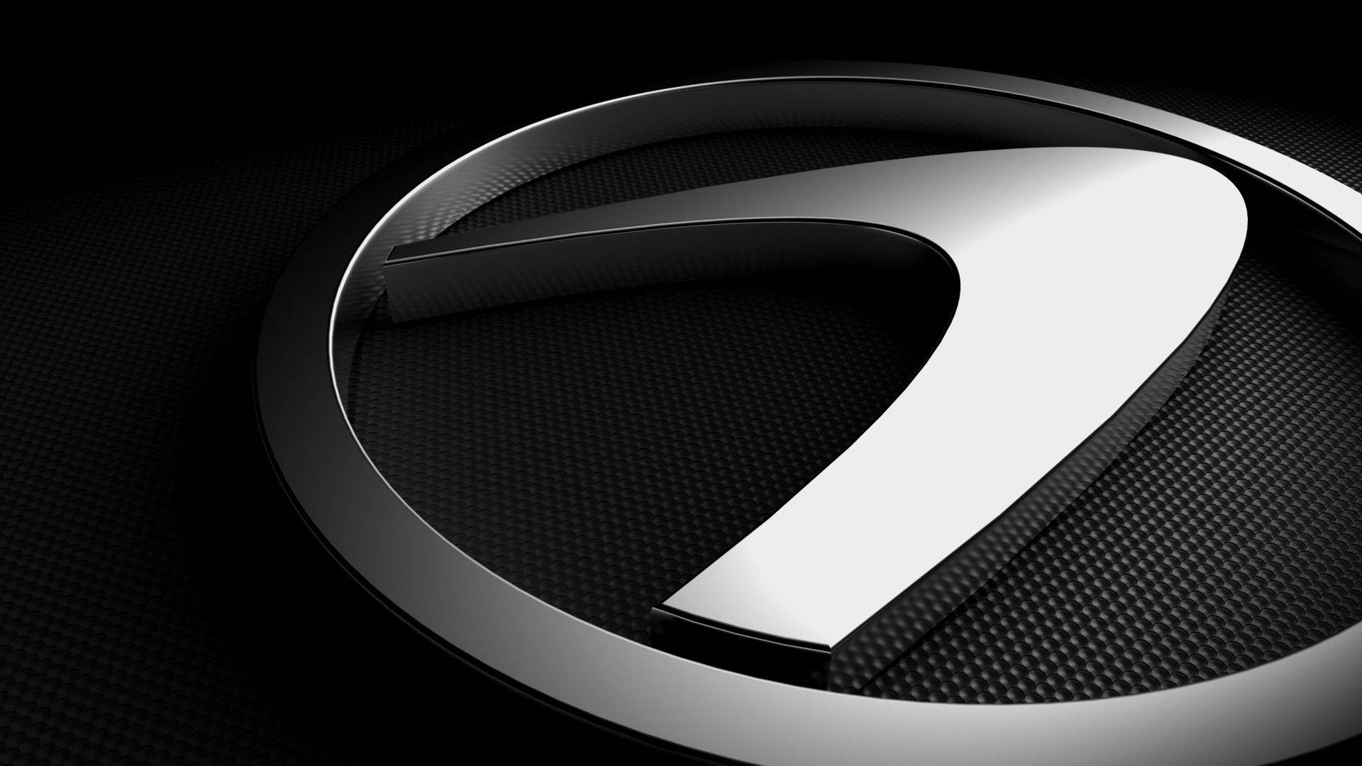 Lexus Logo With Black Carbon Pattern