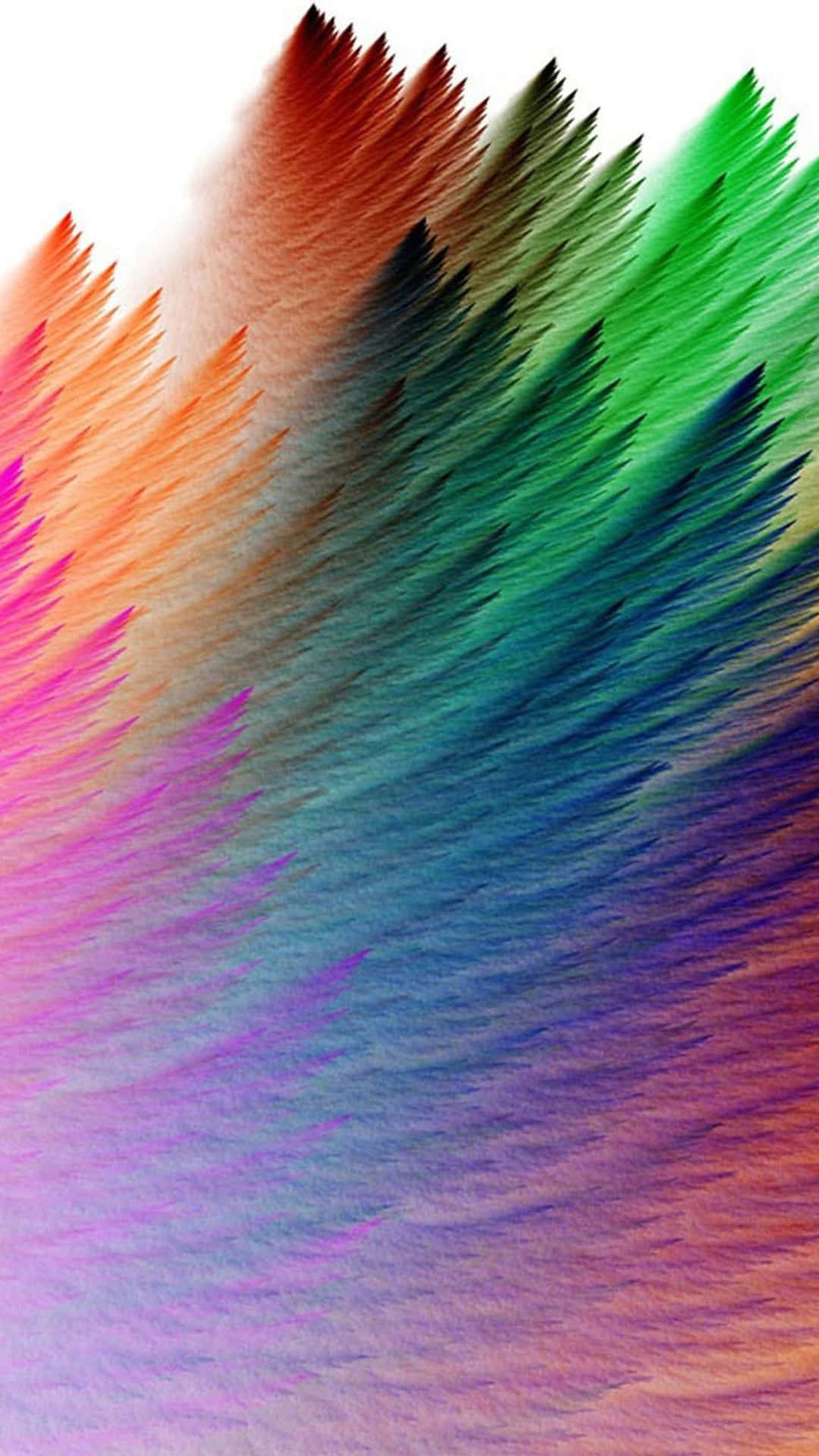 Lg G4 Rainbow Feathers Background