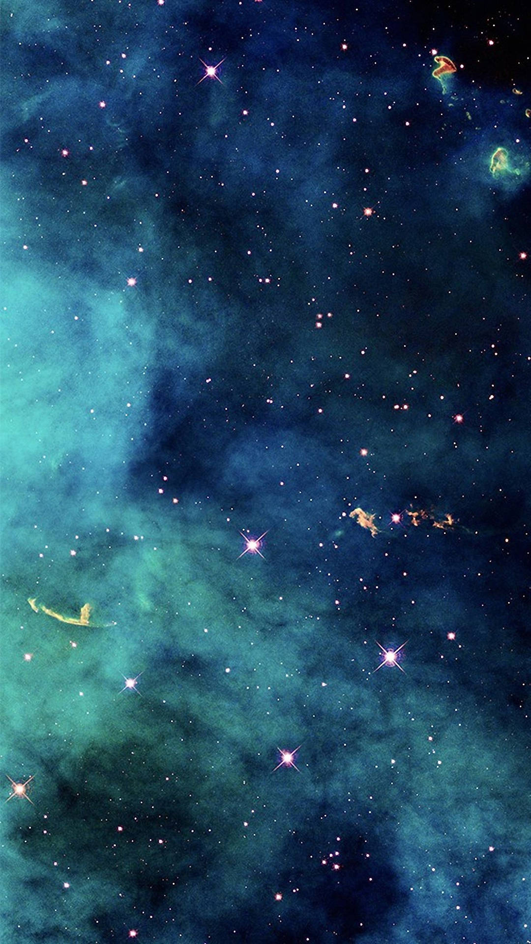 Lg Phone Blue Starry Galaxy Background