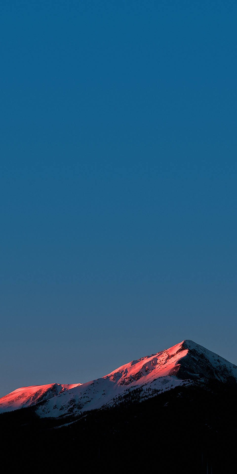 Lg Phone Red Icy Mountain Background