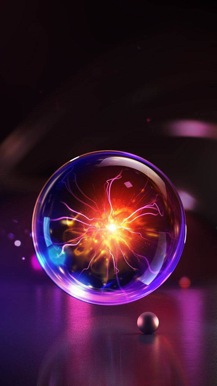 Lg Phone Science Ball Background