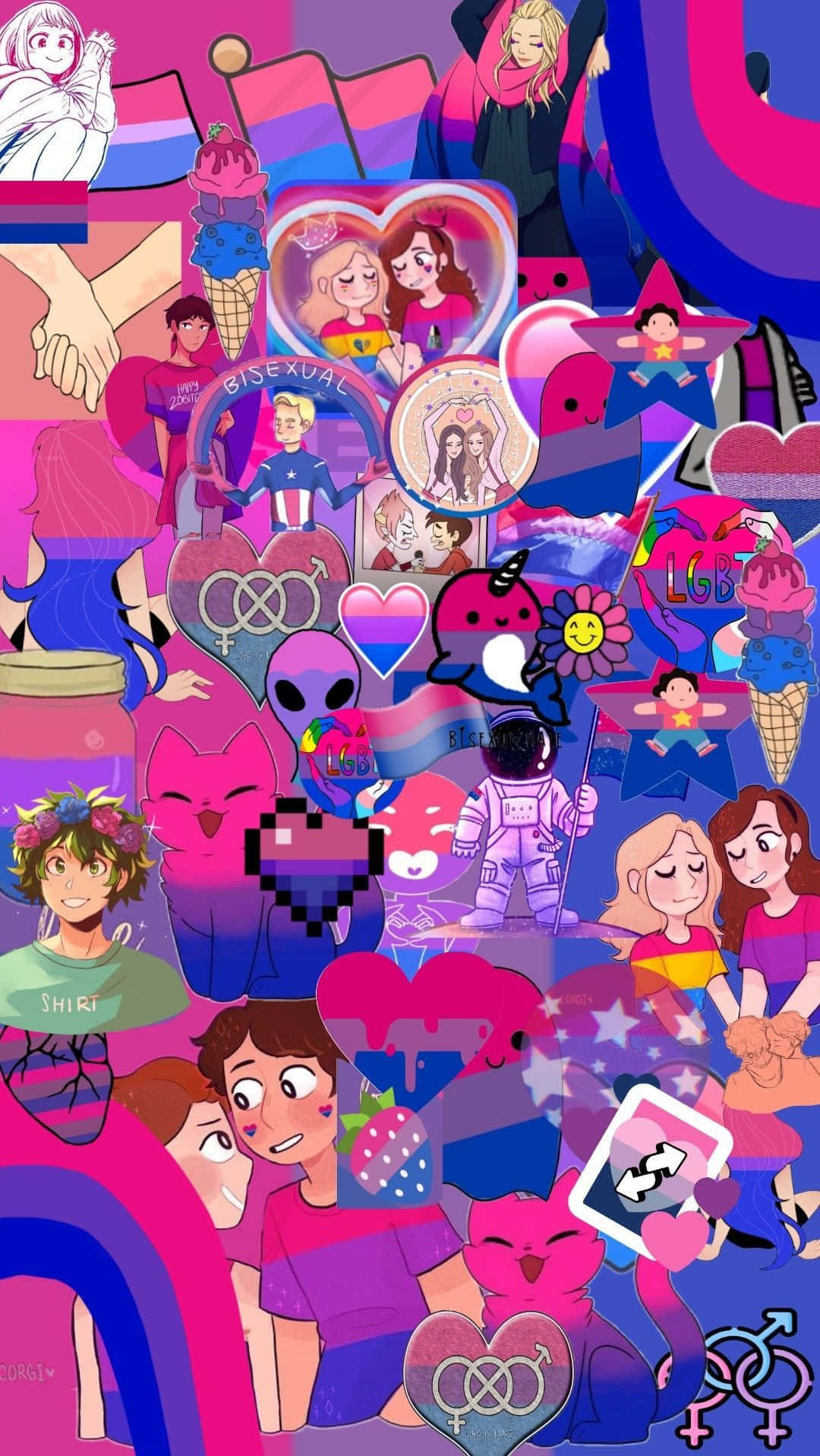 Lgbt Anime - Celebrating Diversity In Animation Background