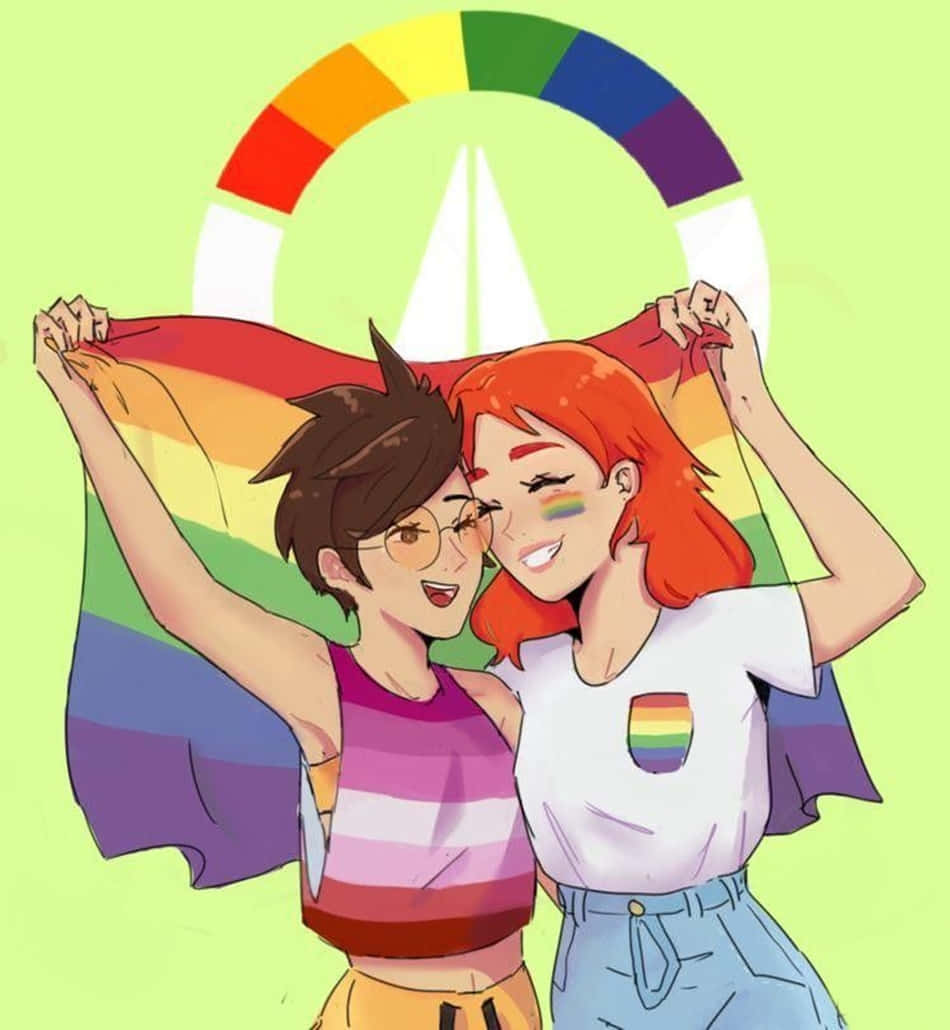 Lgbt Anime Girls Background