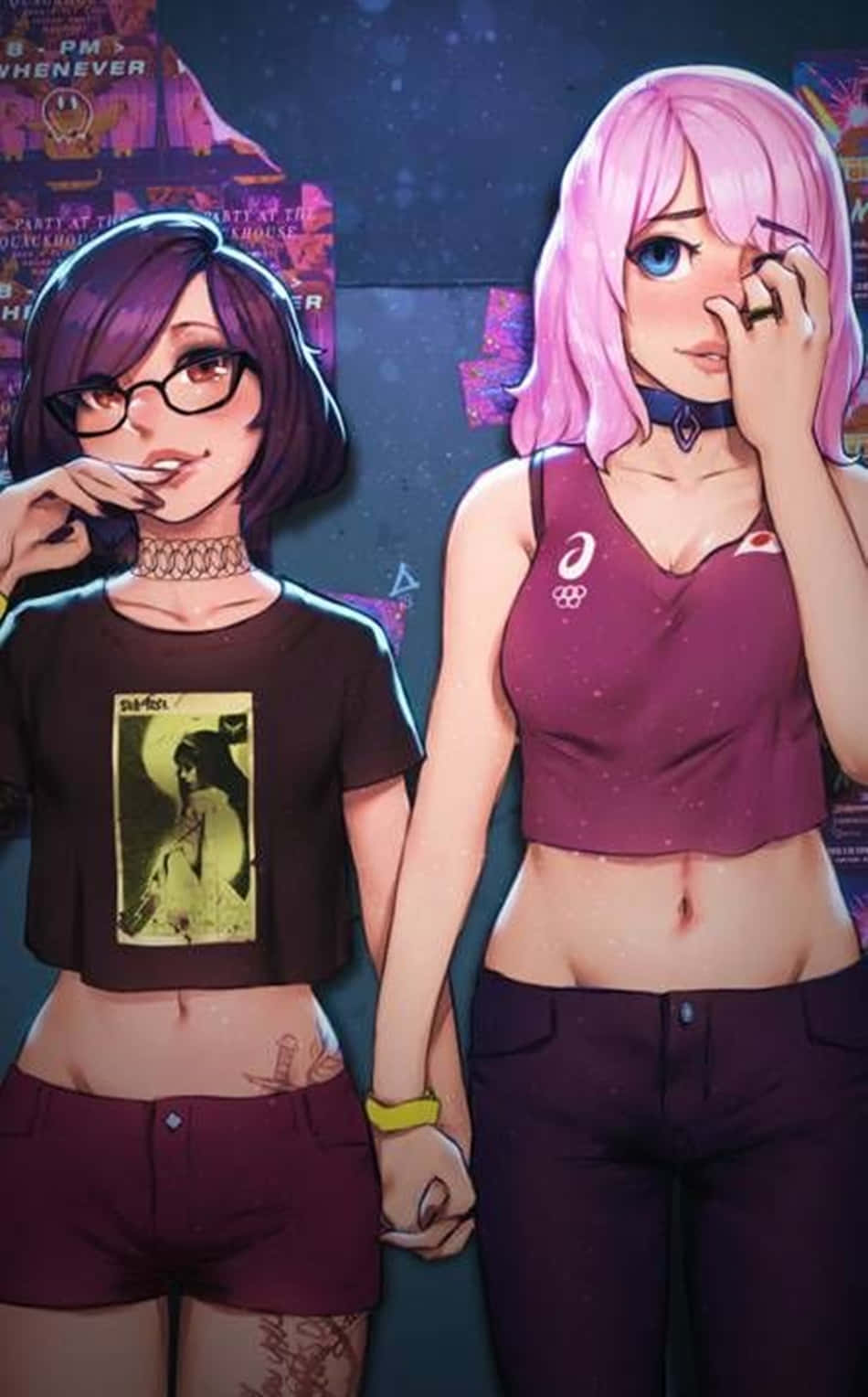 Lgbt Anime Girls Background