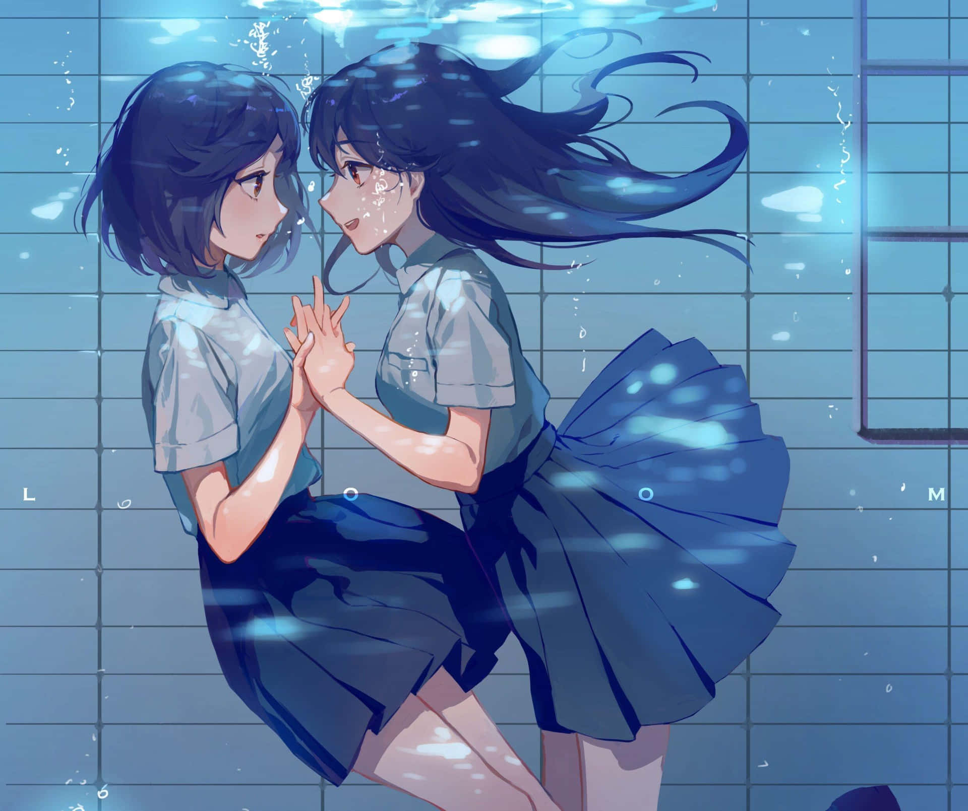 Lgbt Anime Girls Underwater