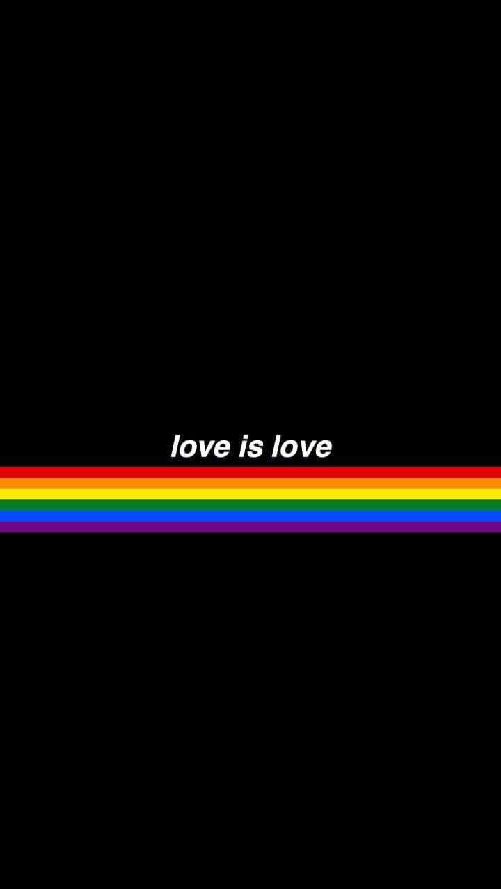 Lgbt Pride Love Is Love Iphone Background