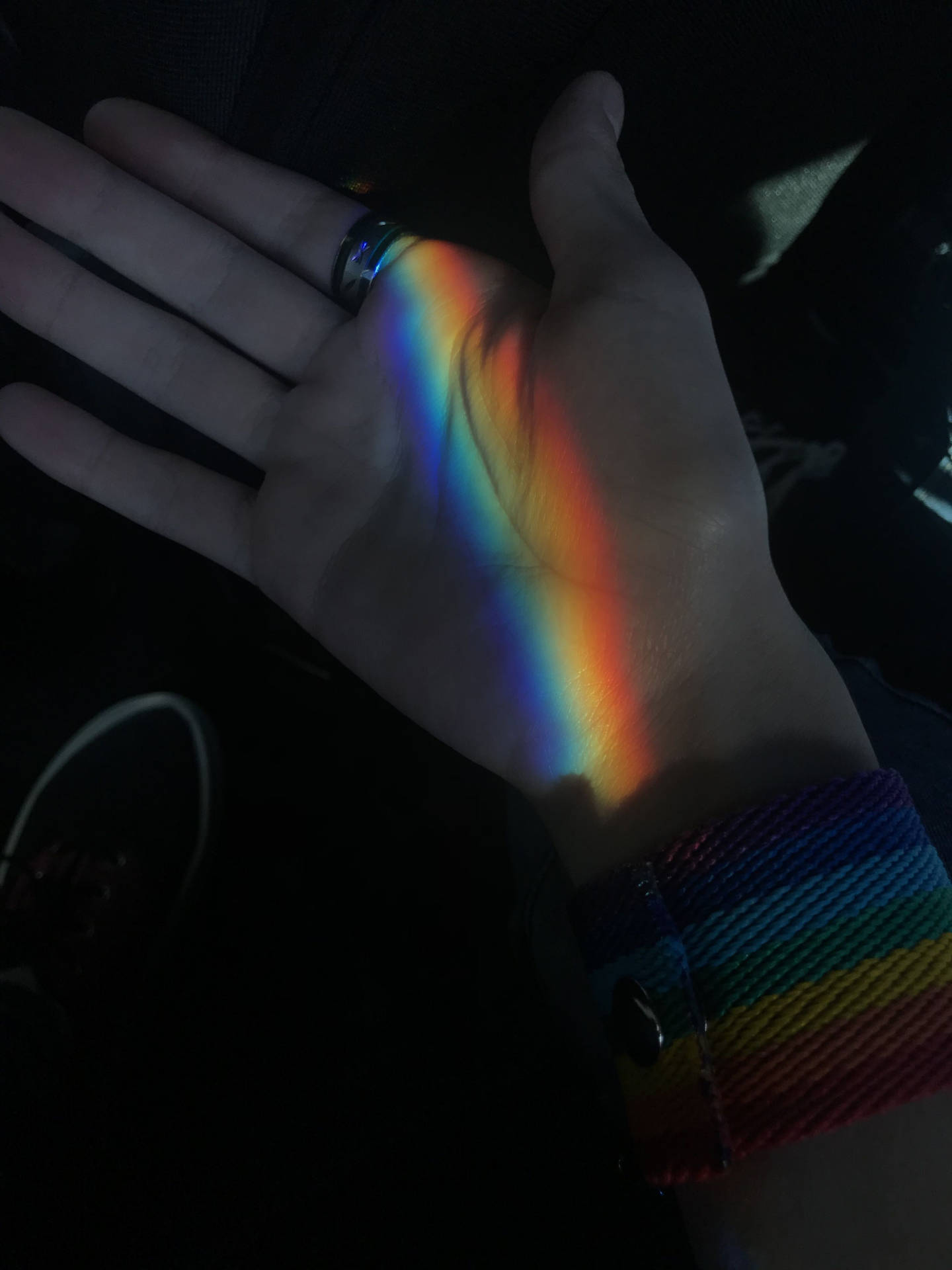 Lgbt Rainbow Reflection Background