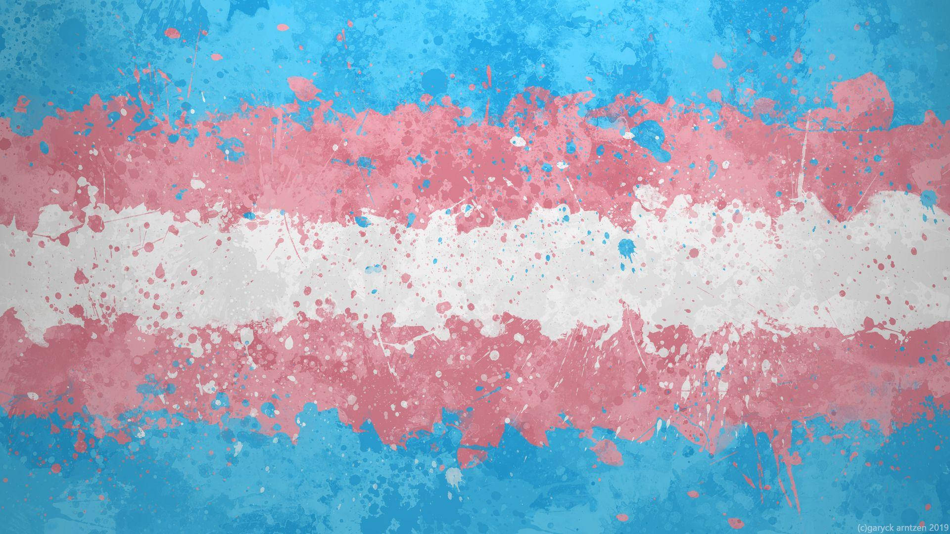 Lgbt Transgender Flag Paint Background