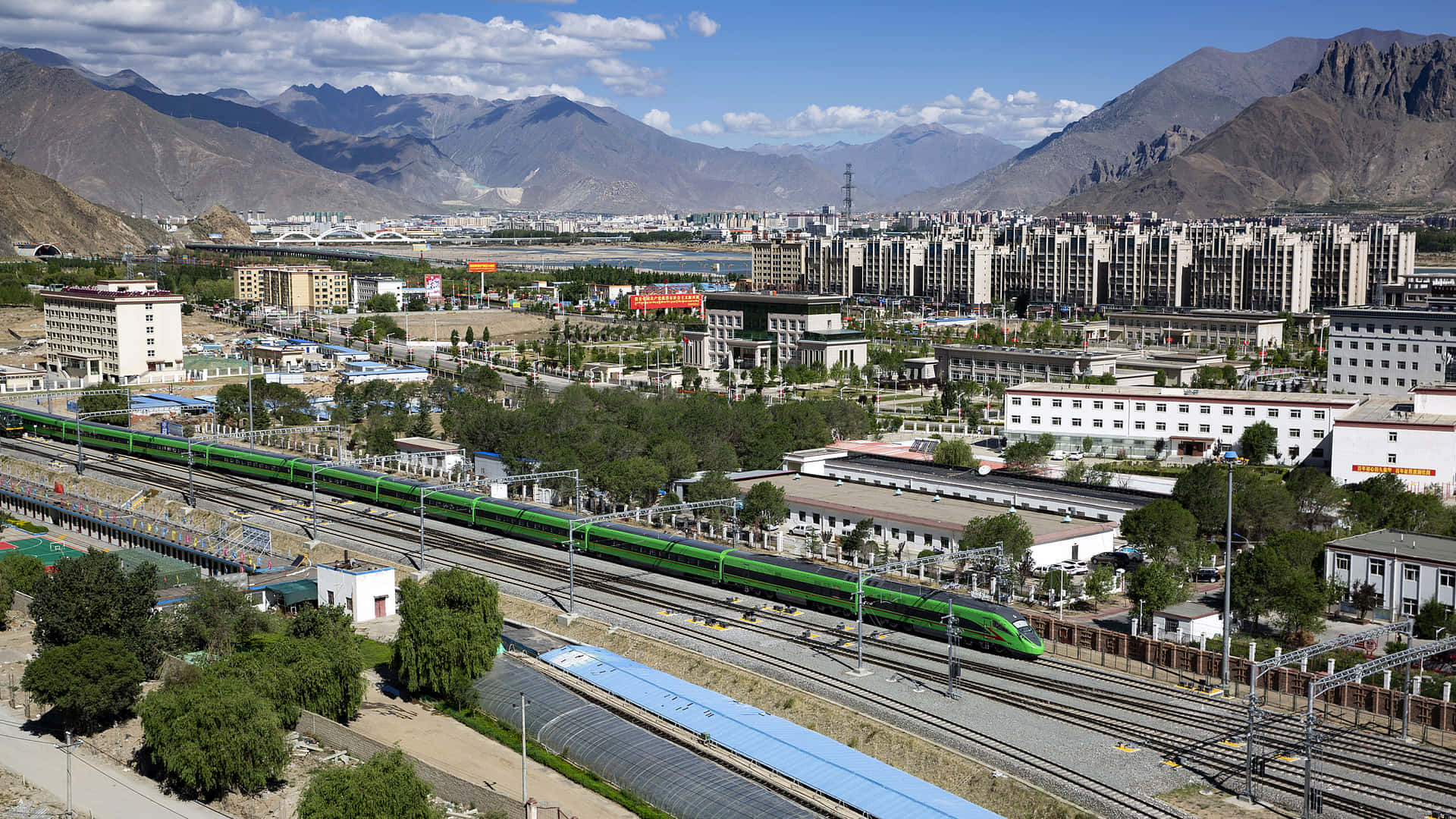 Lhasa Railway Station Background
