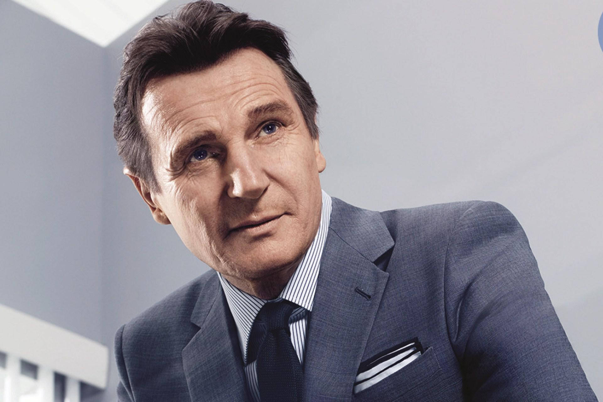 Liam Neeson Gq Men's Magazine Photoshoot Background