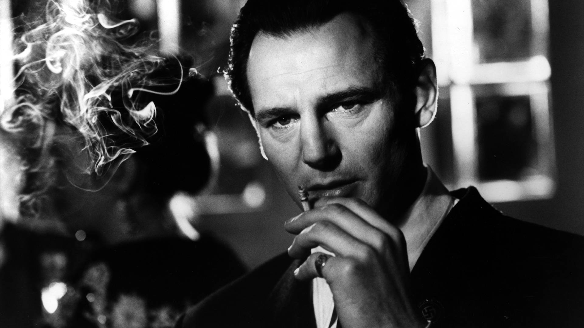 Liam Neeson Smoking Cigarette Vintage Schindler's List