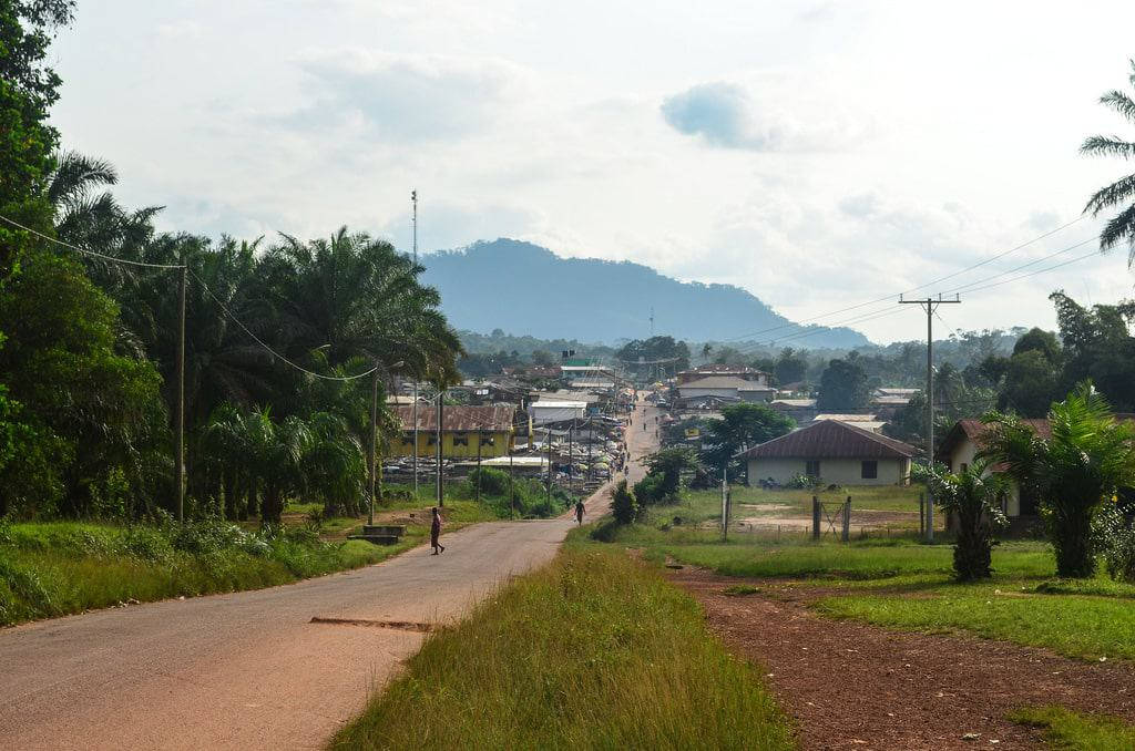 Liberia Countryside Mountain Background