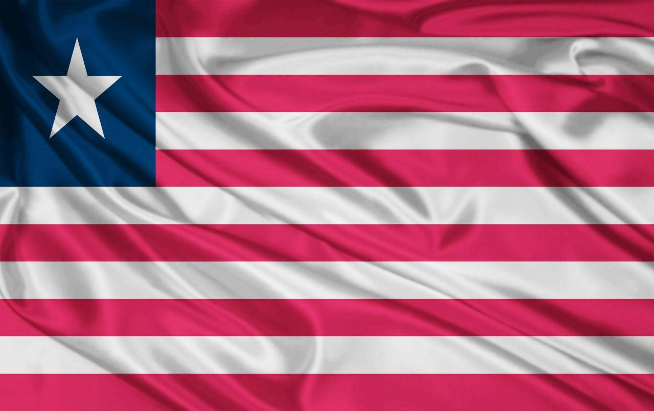 Liberia Lone Star Flag Background