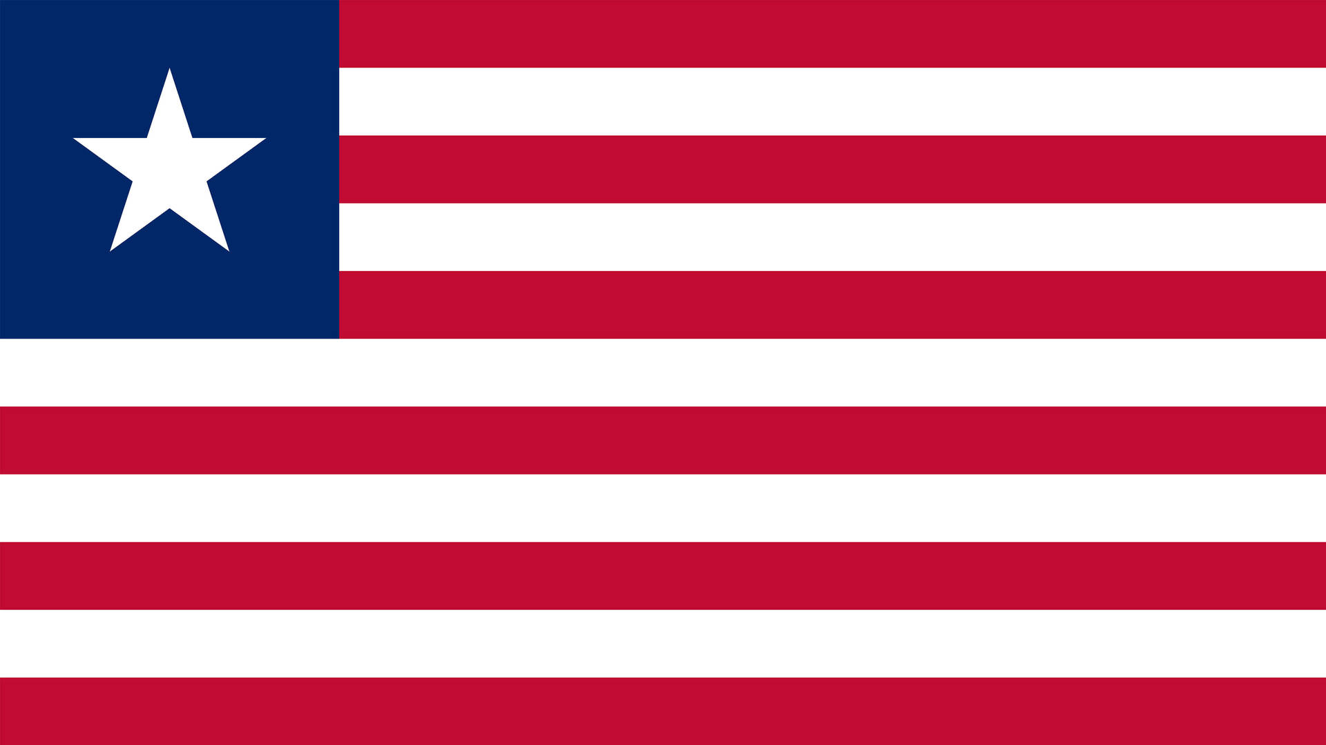 Liberia Red And Blue Flag Background