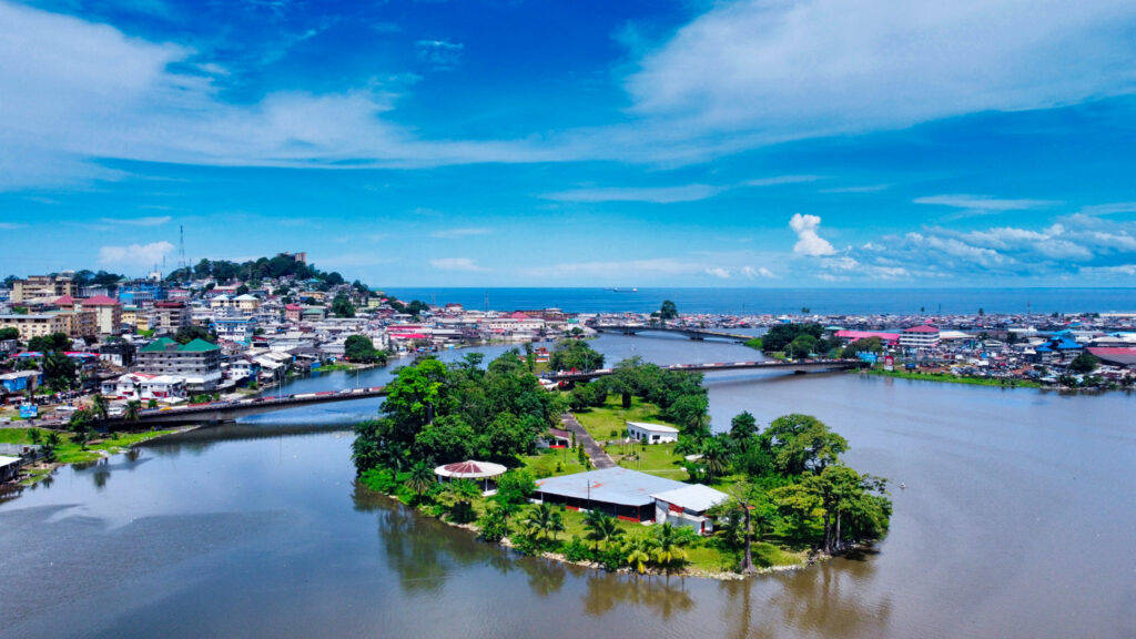 Liberia River Town Background