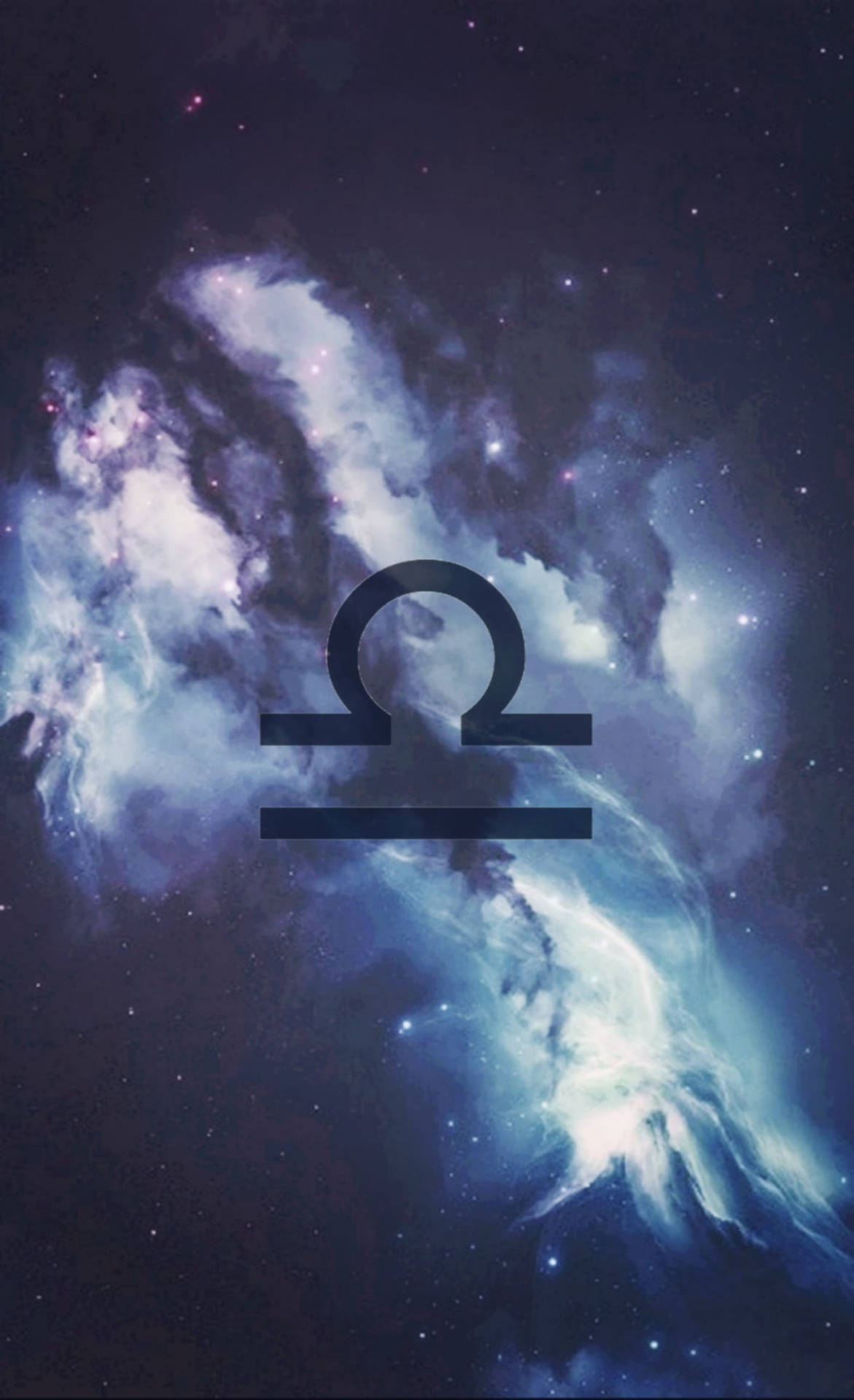 Libra Zodiac Cloudy Galaxy Background