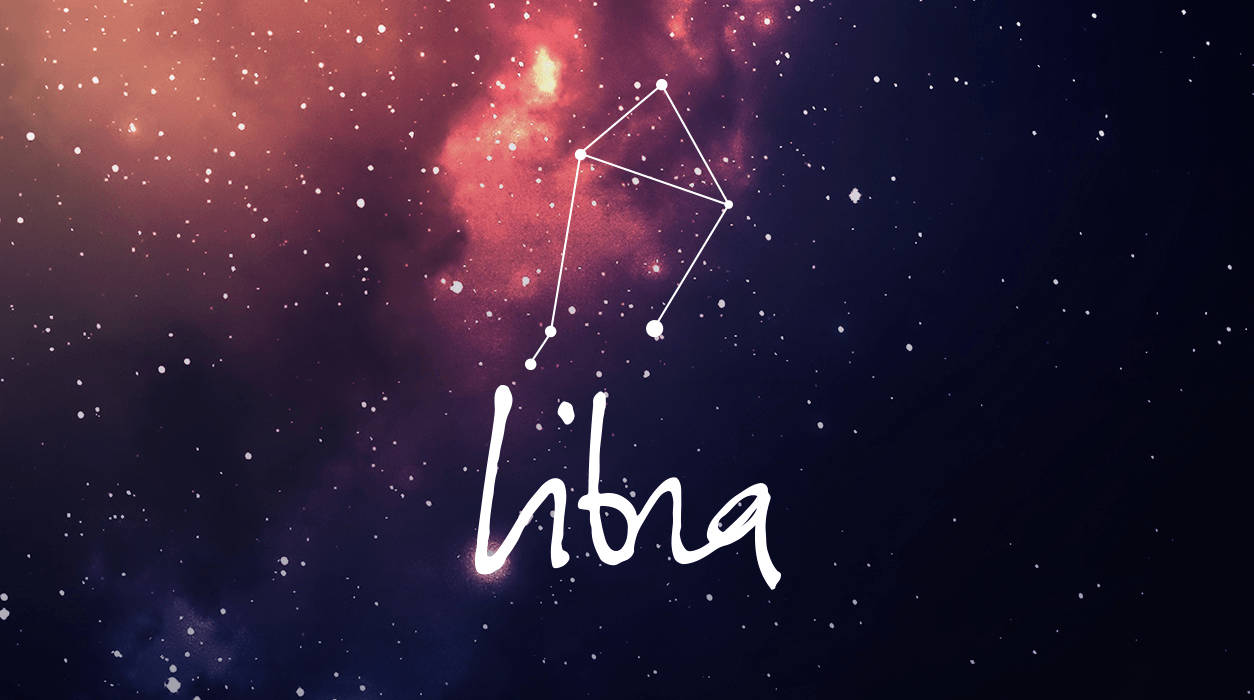 Libra Zodiac Constellation Sky Background