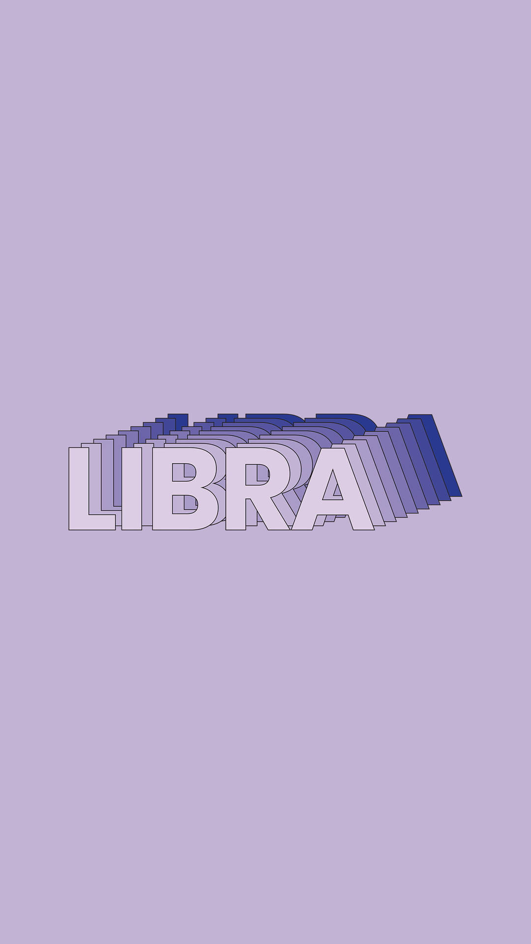 Libra Zodiac Word Art Background
