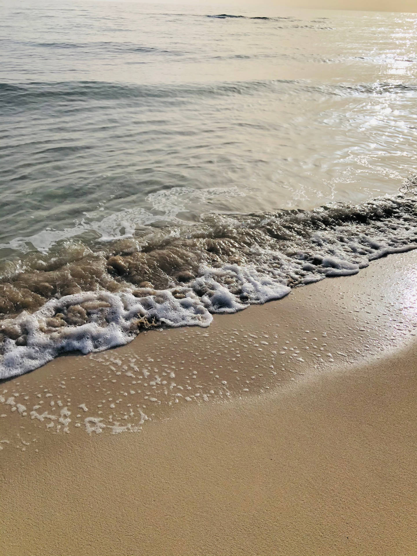 Libya Foamy Sea Waves Background