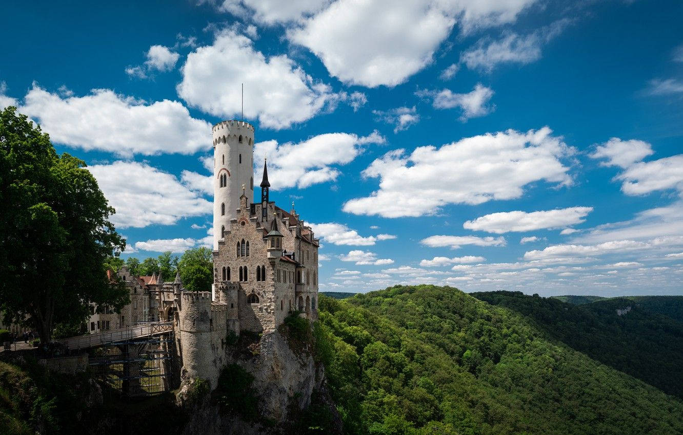 Lichtenstein Castle Vibrant Colors