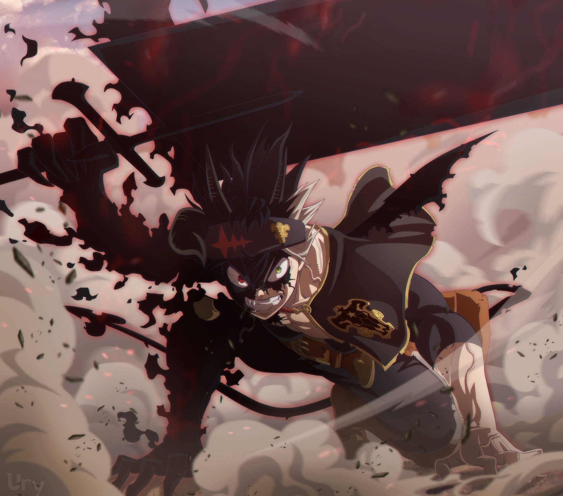 Liebe Black Clover Asta Half Demon Background