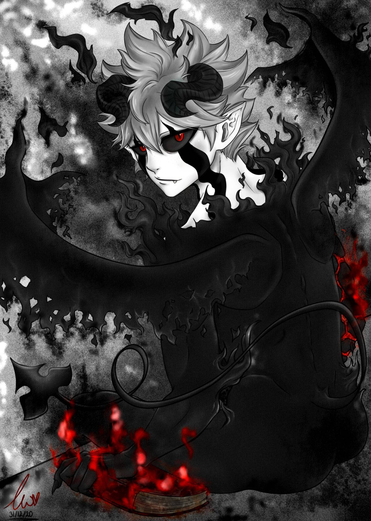 Liebe Black Clover Stylized Liebe Poster Background