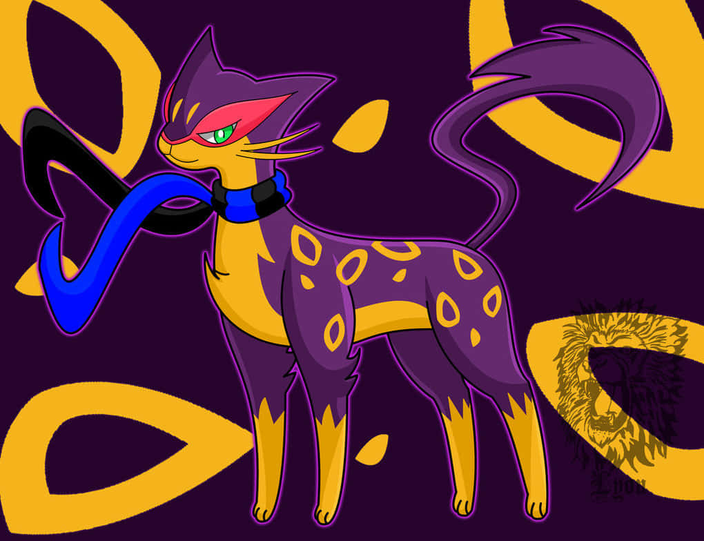 Liepard With Spotted Background Background