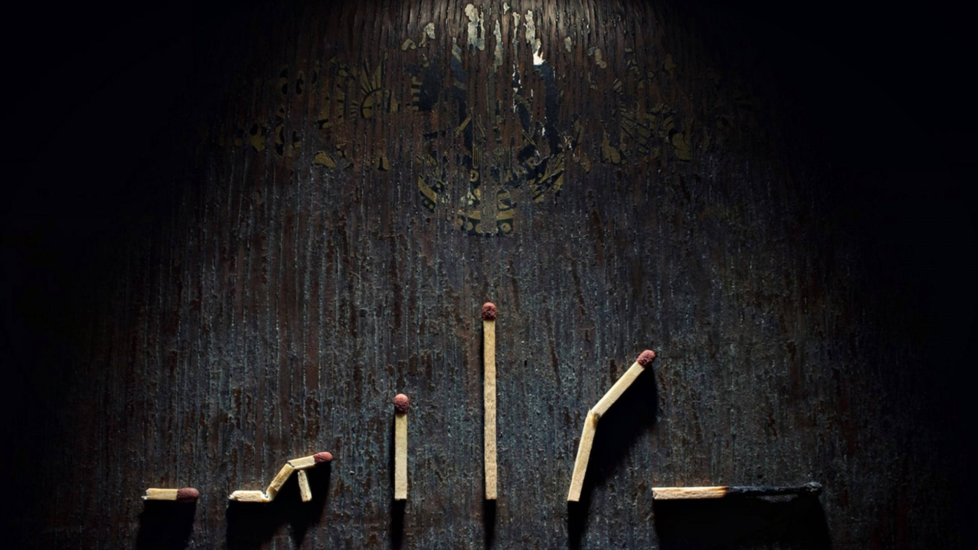 Life And Death In Matchstick Background