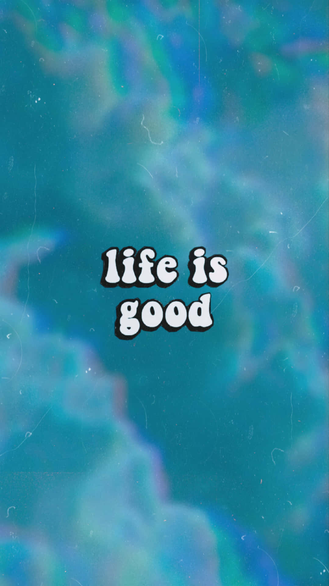 Life Is Good In Trippy Clouds Background