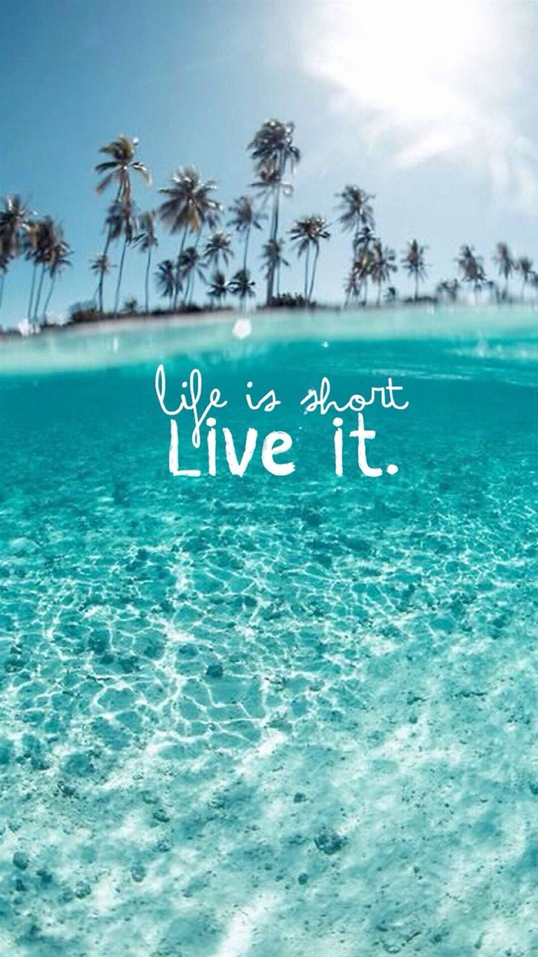 Life Is Short Best Summer Quotes Aesthetic Background