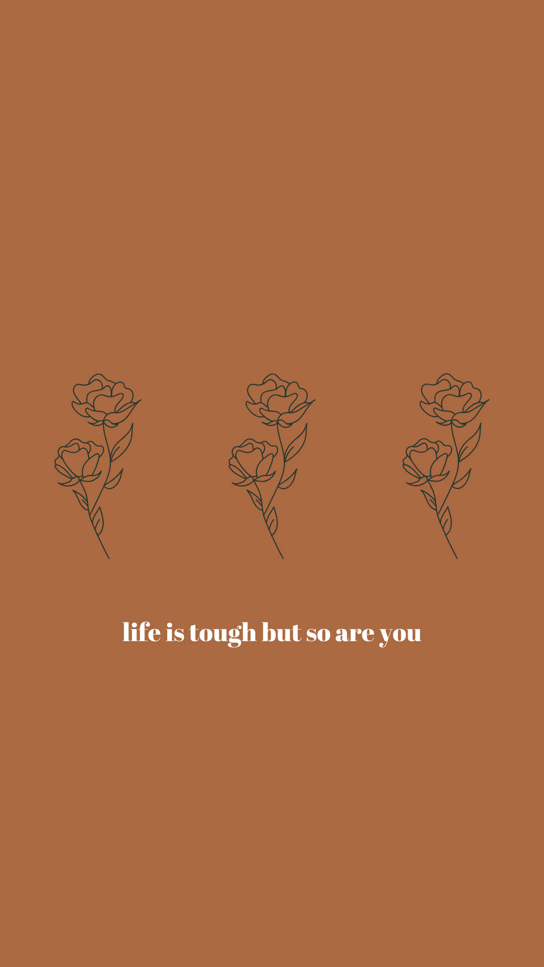 Life Is Tough Motivational Boho Iphone Background