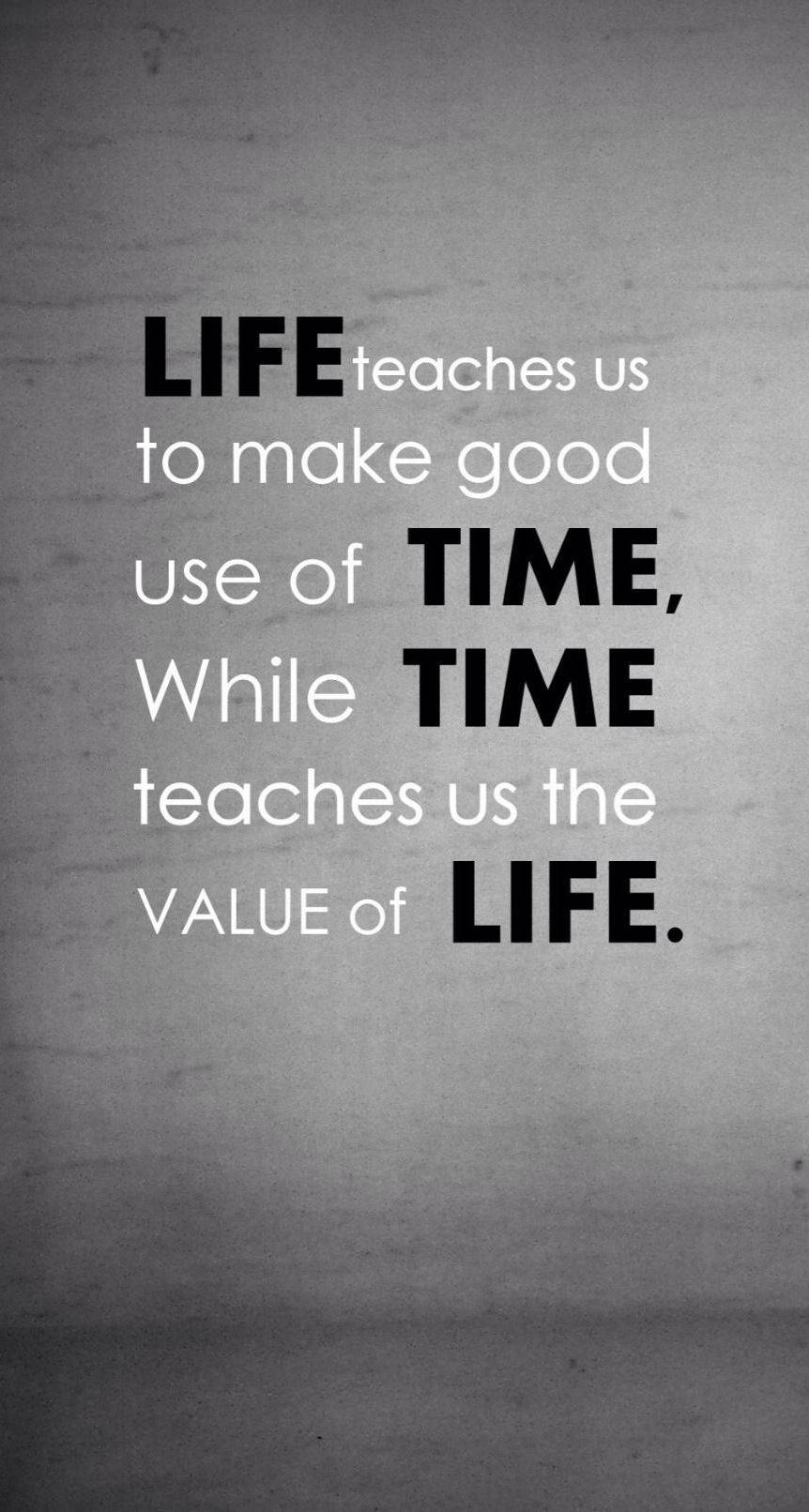 Life Quotes About Time Background