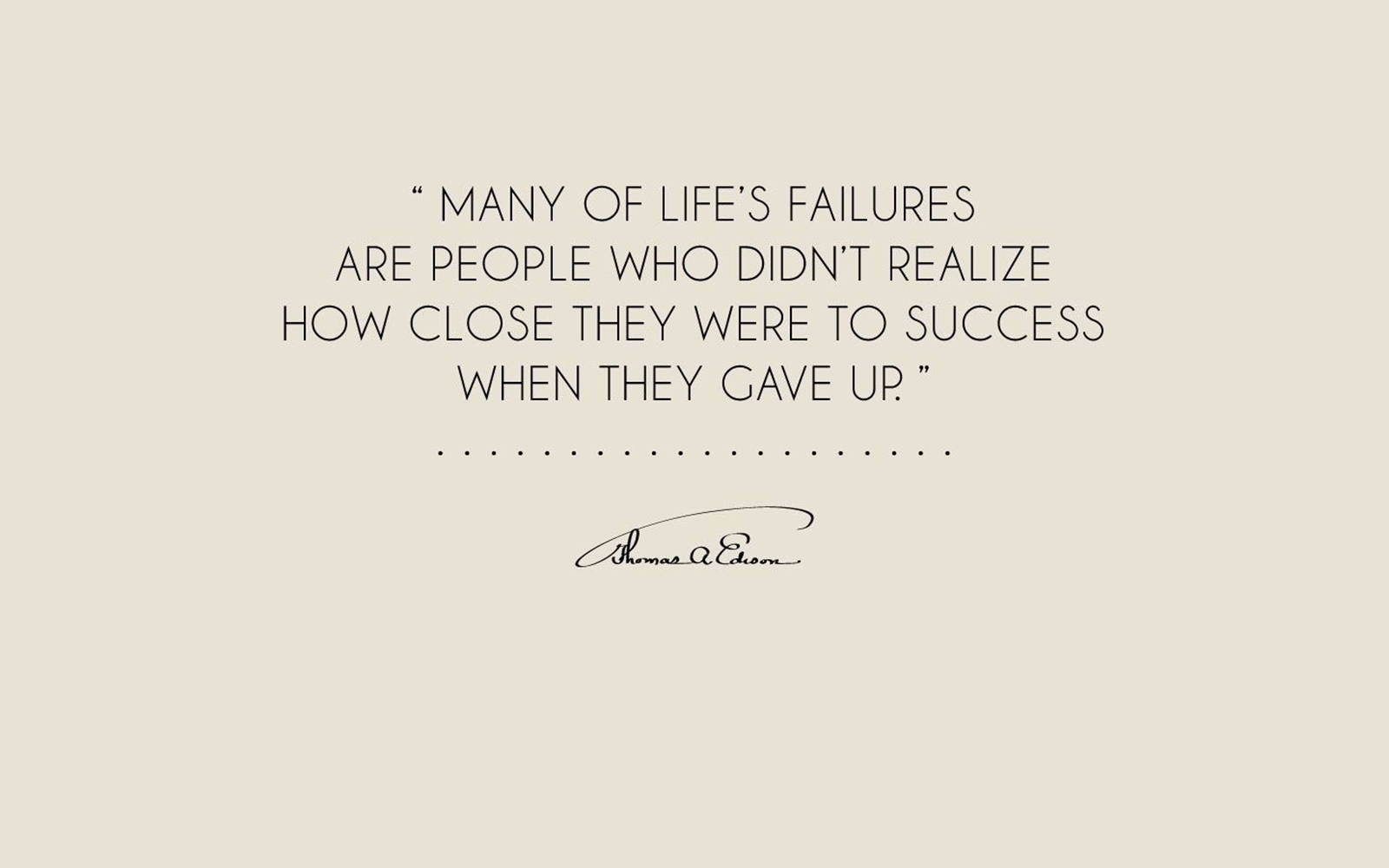 Life's Failures Quotes Desktop Background