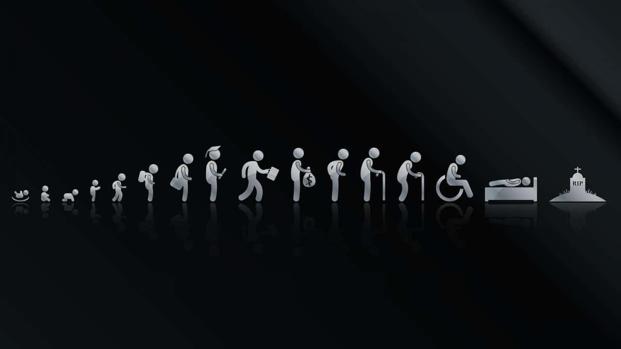 Life Stages Progressionand Death Background