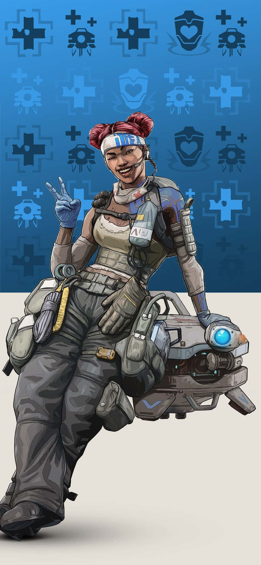 Lifeline Is Here To Help Your Team Get A Win In Apex Legends Background
