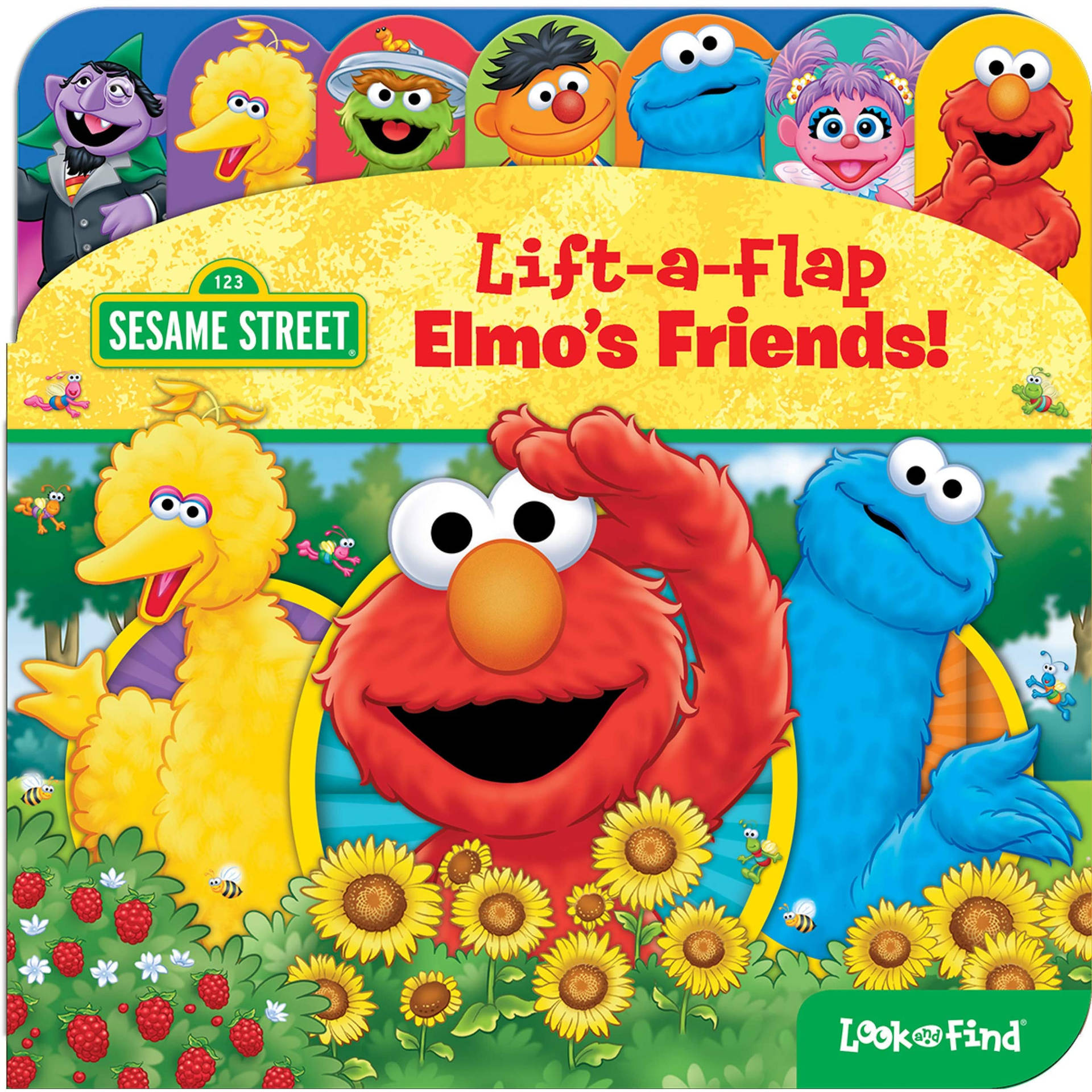 Lift A Flap Elmo's Friends Background