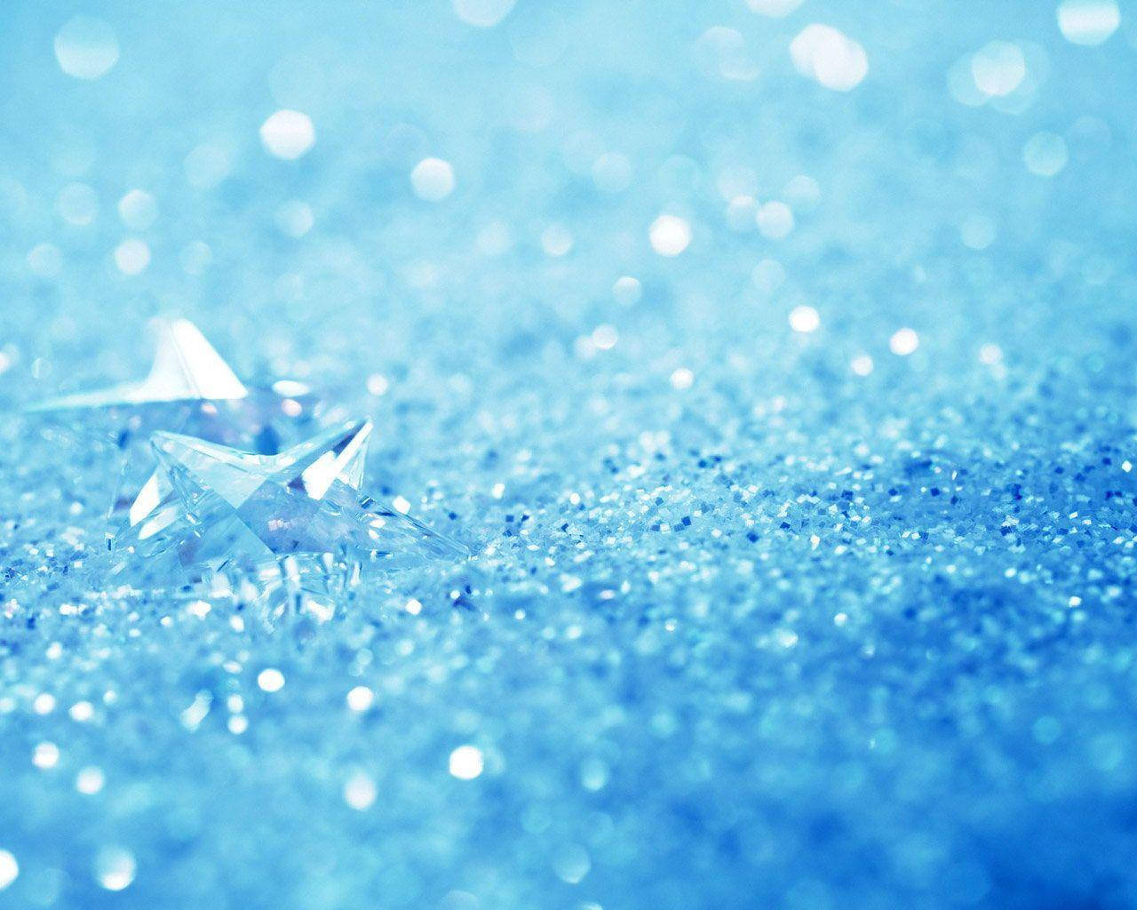Light Blue Crystal Glitter Background