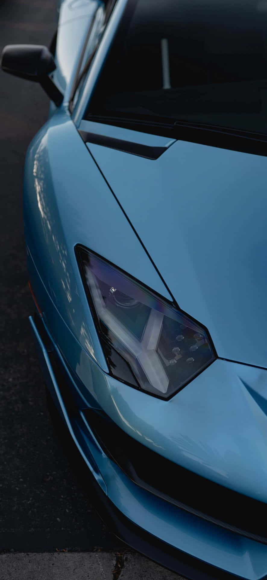 Light Blue Lamborghini Iphone Background