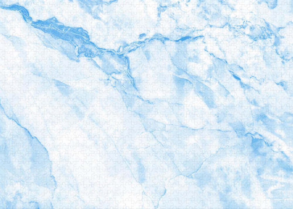 Light Blue Marble With Crooked Lines Background