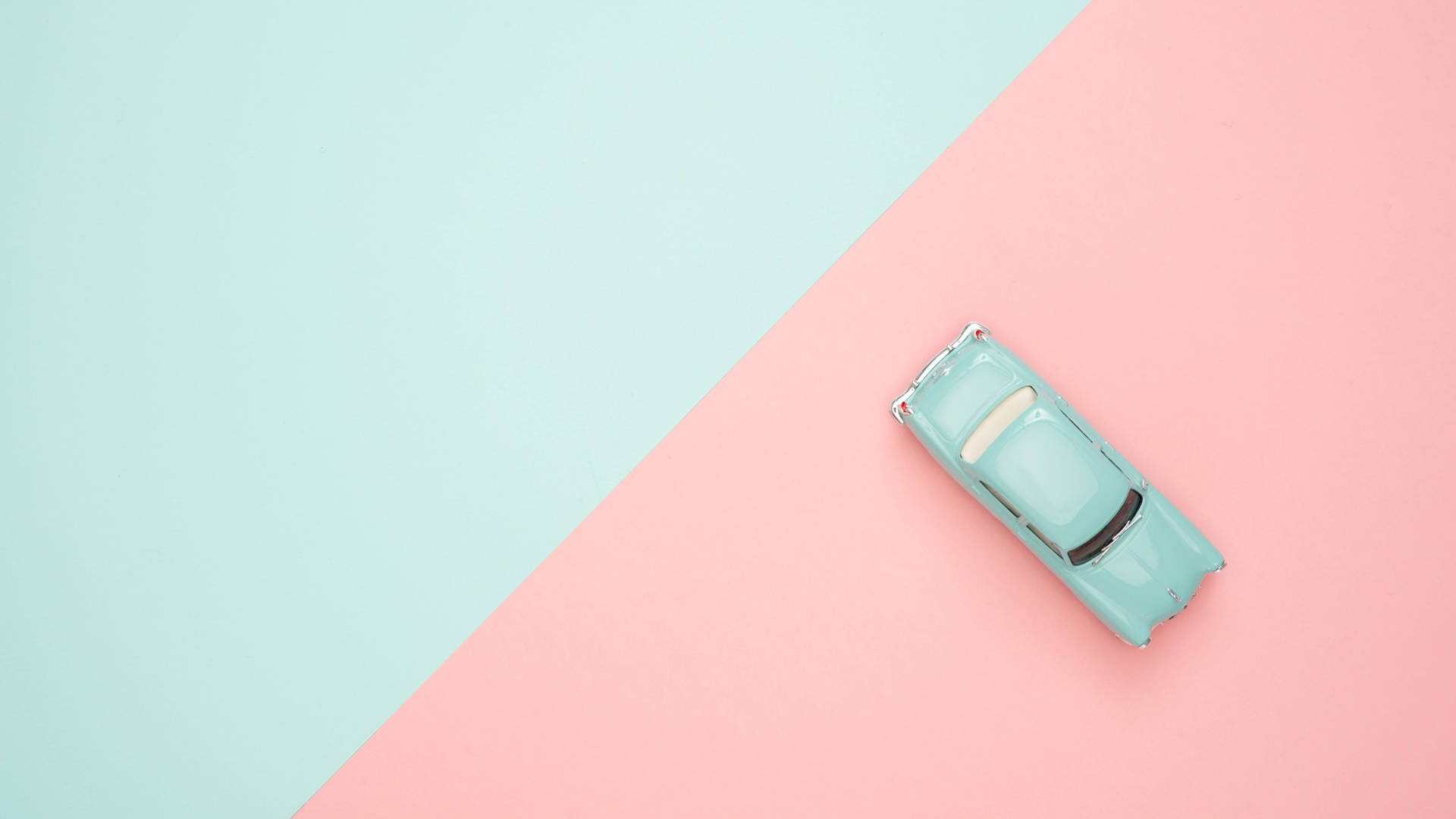 Light Blue Miniature Car Background