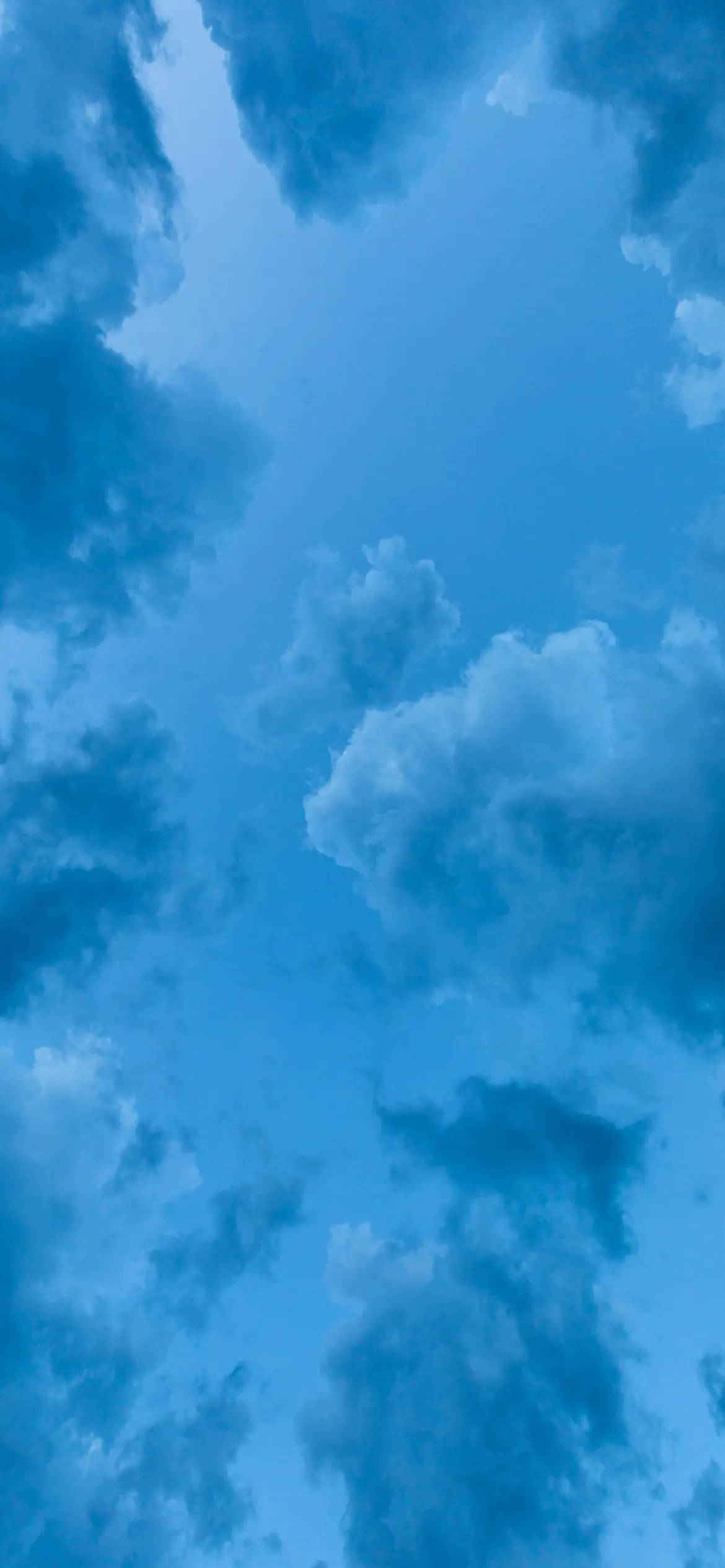 Light Blue Phone Clouds Background