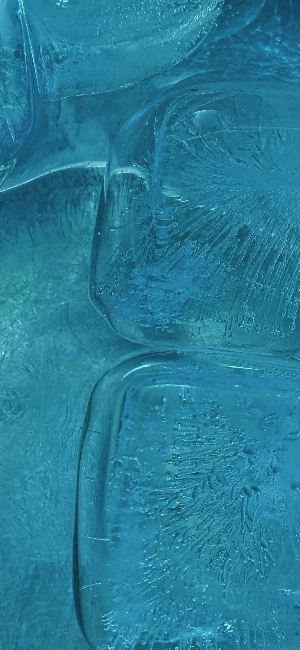 Light Blue Phone Ice Cubes Background