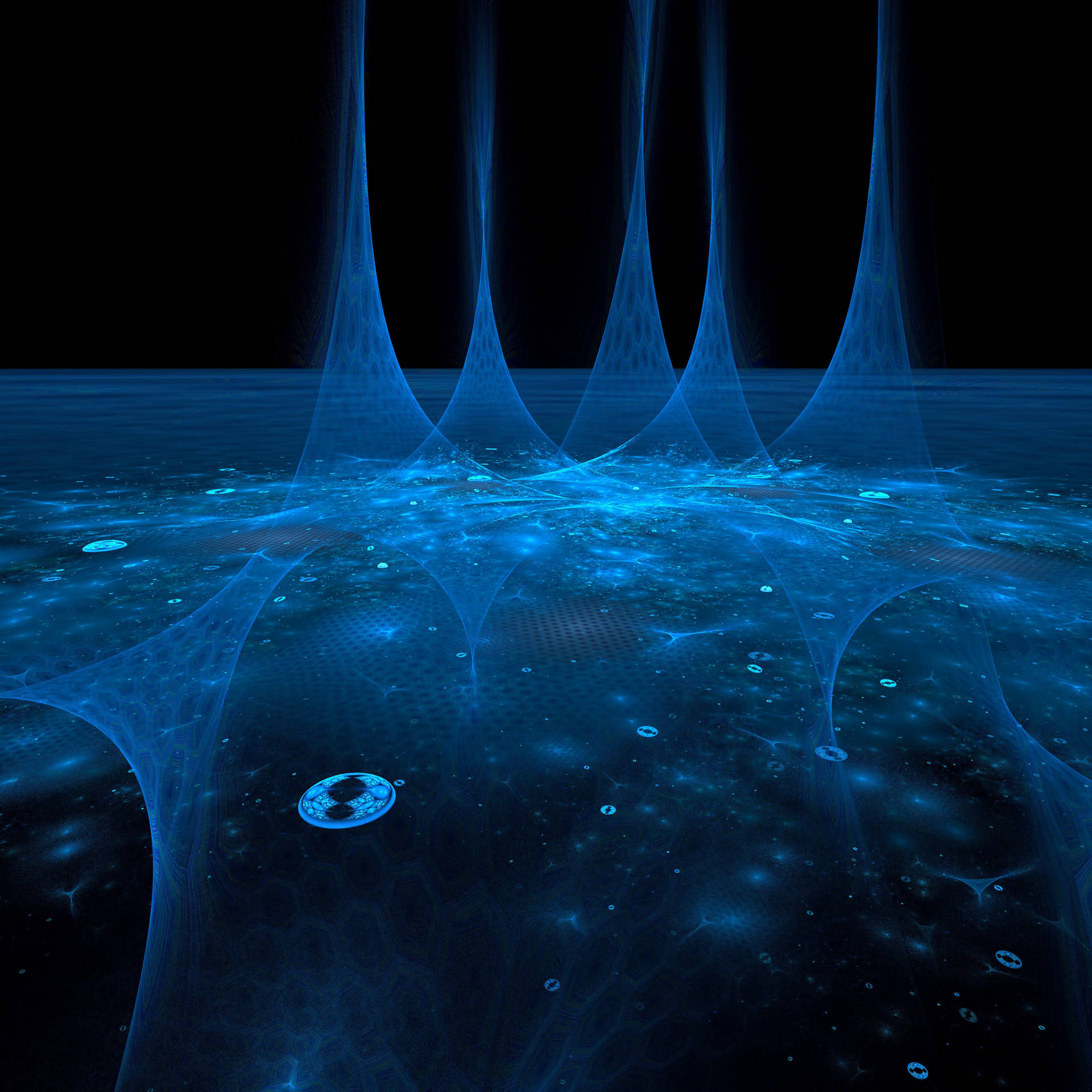 Light Blue Sci-fi Inspired Background