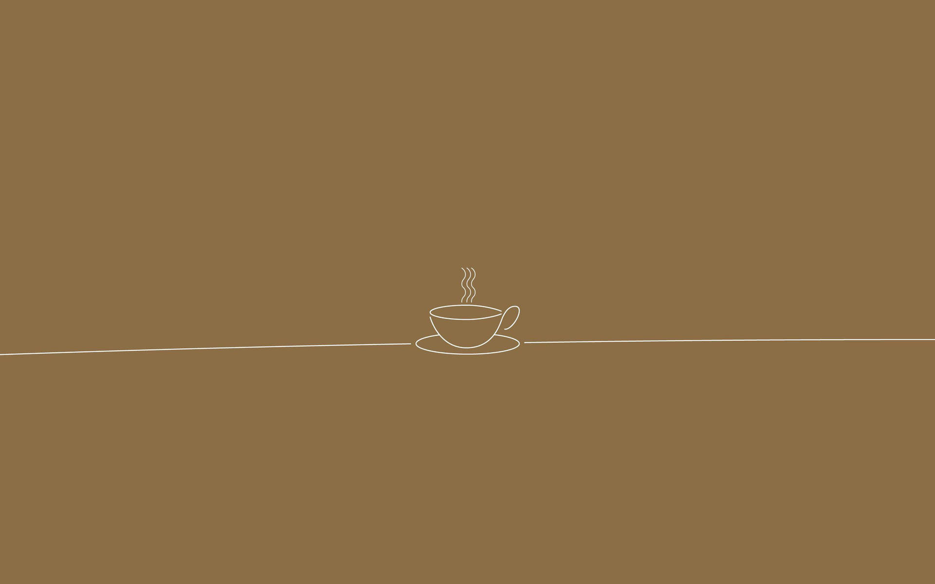 Light Brown Aesthetic Cup Doodle Art Background