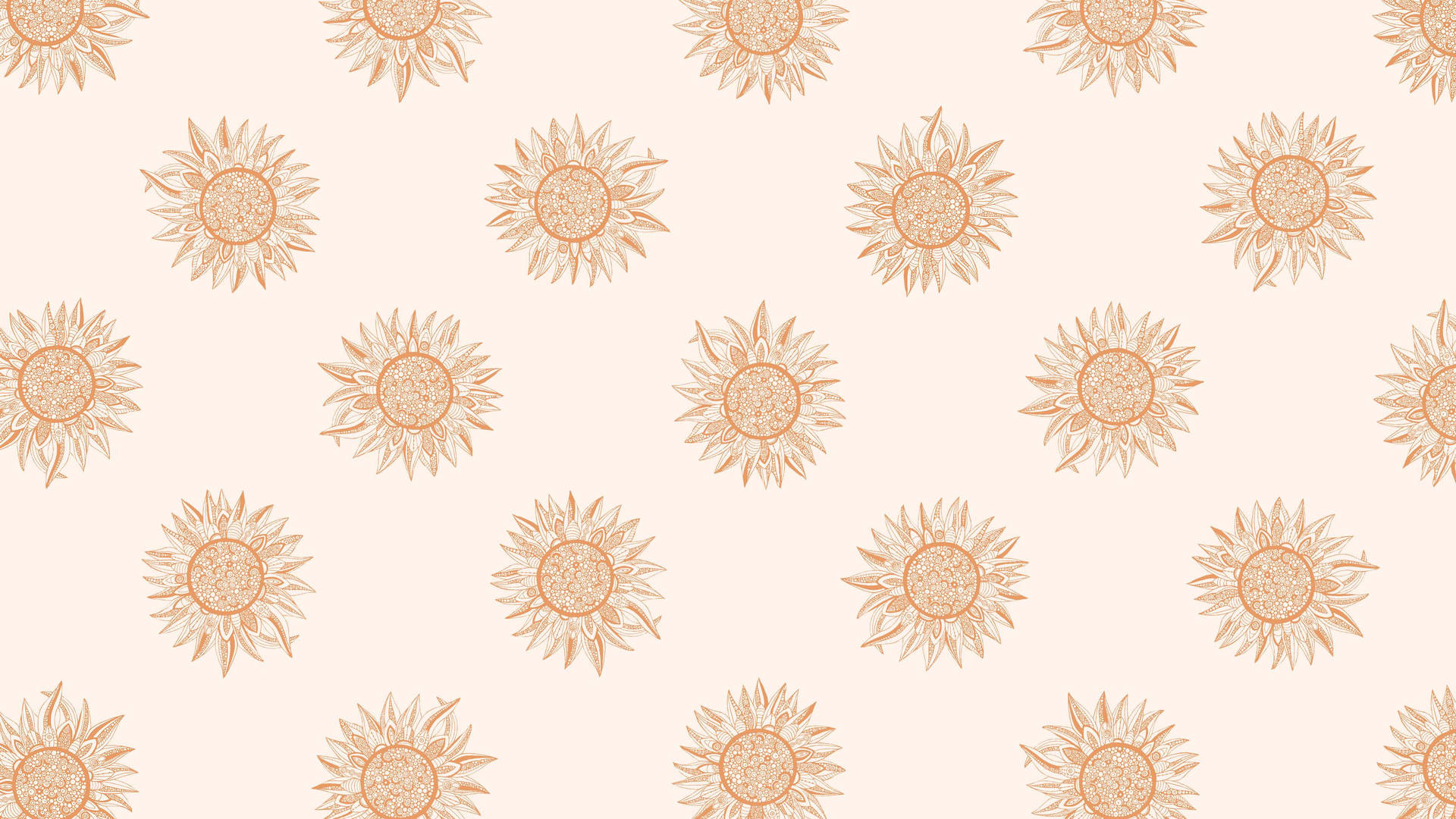 Light Brown Aesthetic Flowers Background