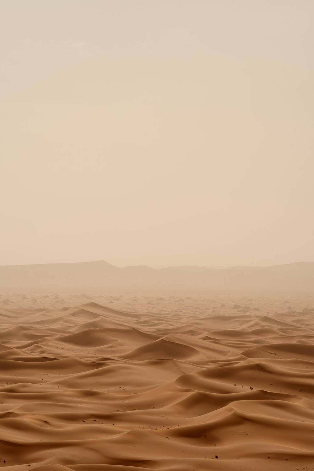 Light Brown Aesthetic Vast Desert Background