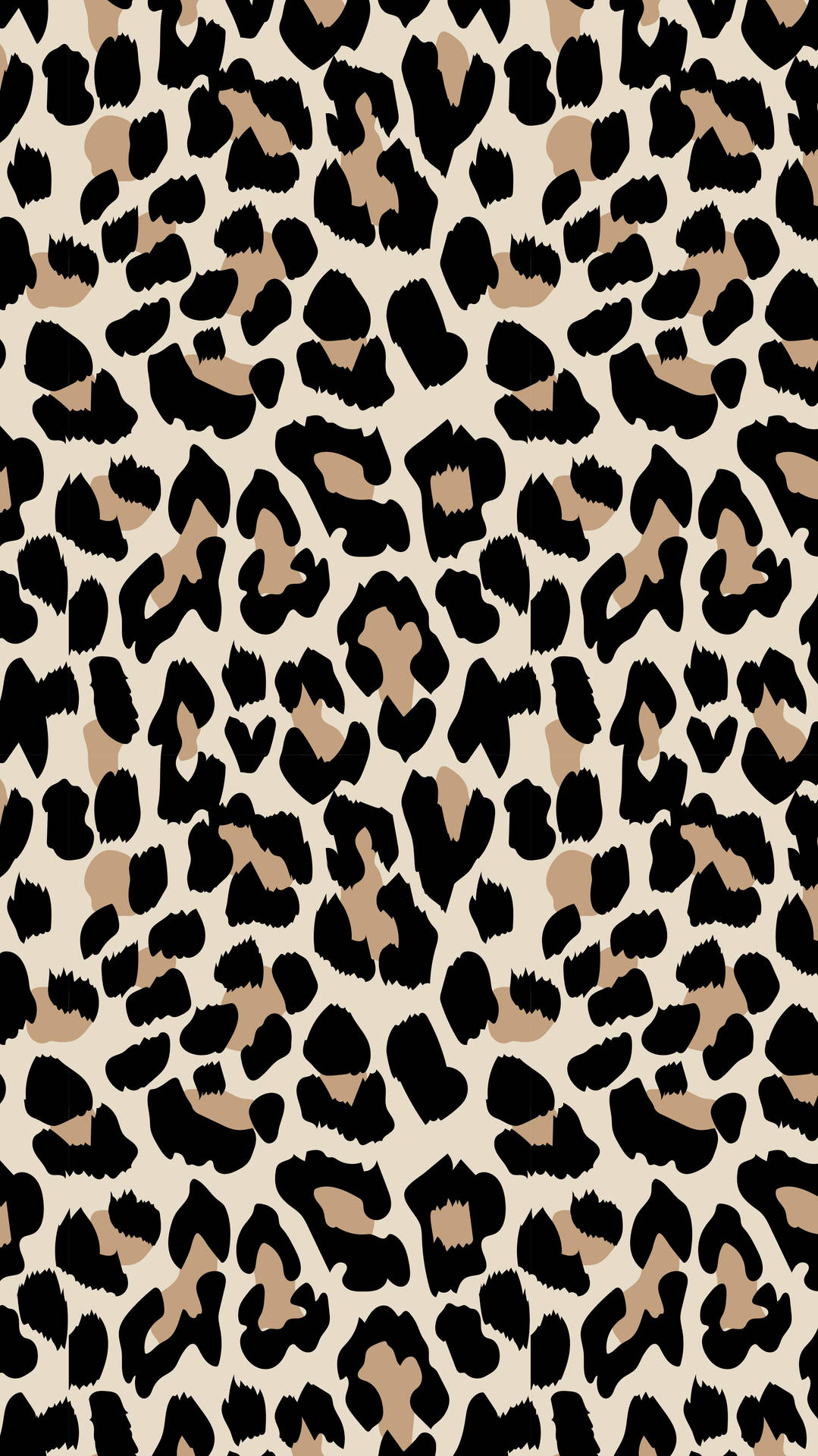 Light Brown And Black Leopard Print Background