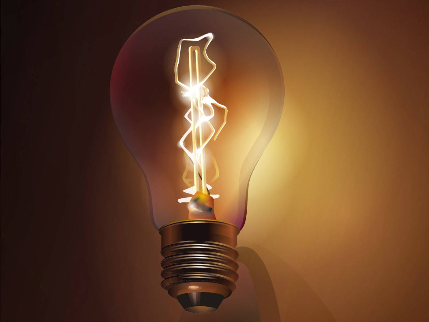 Light Bulb Electric Current Background