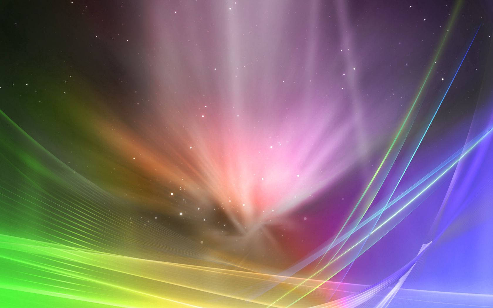 Light Color Lasers In Space Background